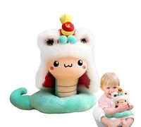 Peluche Año de la serpiente 2025, peluche de serpiente de año nuevo chino - 2025 Peluche suave de dibujos animados - de peluche chino, recuerdo del año de la serpiente china, decoración cómoda para