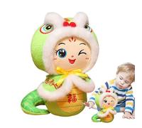 Peluche Año de la Serpiente, Animal de la mascota de la serpiente Año Nuevo chino 2025 - Juguetes de peluche en forma de serpiente, Animales de peluche decorativos, amuleto de la suerte para la