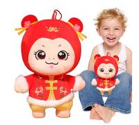 Peluche Año de la Serpiente, Peluche de Año Nuevo Chino, Peluche suave de dibujos animados de buena suerte 2025, Recuerdo festivo del año de la serpiente china, muñeca de peluche de la suerte para la