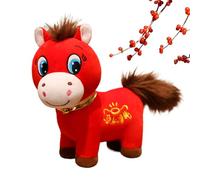 Peluche Año del Caballo 2026 | Juguete Mascota Decoración Año Nuevo | Adorable Mascota del Caballo Muñeca | para De Primavera Hogar Vacaciones Escritorio Mesita de Noche Entrada Armario TV S