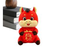 Peluche Año Del Caballo | Año Nuevo Chino 2026 Peluche,Recuerdo,Decoración Oficina Hogar Escuela Biblioteca Mesa