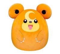 Peluche - BANDAI - Pokémon - Squishmallows 50 cm - Teddiursa - Grande peluche ultra-douce - Licence officielle Pokémon