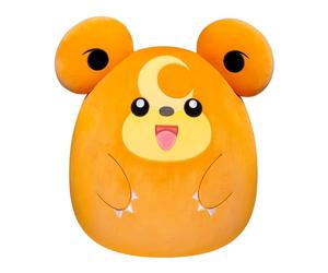 Peluche - BANDAI - Pokémon - Squishmallows 50 cm - Teddiursa - Grande peluche ultra-douce - Licence officielle Pokémon