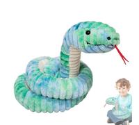 Peluche Big Snake, Serpientes de Peluche para - Serpiente Juguete Gigante de Simulación | Animales de Grandes Reptiles, Accesorios de relleno para decoración de sofá, compañero de dormir interior
