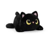 BARRADO - Peluche Gato Negro Tumbado - Mushy Friends - 28cm - 16002966 (Gato)