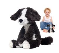 Peluche Border Collie - Figura de Perro rellena Realista de 35 cm, decoración Realista del Cachorro | Muñeca Suave de Animal para para niños, niñas, habitación Familiar, Co