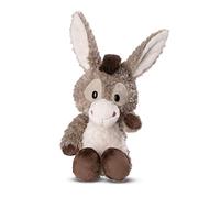Peluche Burro Donkeylee 33cm Gris - para Jugar y abrazar, para niños y Adultos, una Gran Idea de Regalo