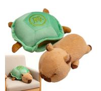 Peluche Capibara - Algodón PP 12 pulgadas 28 cm | Tortuga de peluche concha desmontable, cómodo, compañero de juego, muñeca acogedora extraíble | Decoración del dormitorio infantil, rey