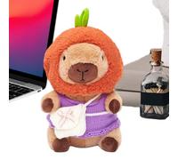 Peluche Capibara con ropa | Juguete consolador de peluche grande de 25 cm | Muñecas de animales blandas | Para niños, adolescentes, adultos, coleccionistas, dormitorio, salón, estudio, sofá