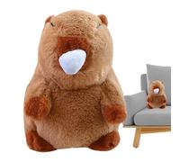 Peluche Capibara | Suave y realista de cómics mocosos de colección - Adorable peluche de Capibara - Para niños, niñas, guardería, casa, escuela, oficinas, cafeterías, bibliotecas, sofás, camas