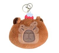 Peluche Capybara - Bolsa De Moneda Capybara, Linda Bolsa De Peluche Capybara Divertida | Bolsa De Monedas Pequeñas Multifuncional, Adorable Porta Llavero Clínico Para Llavero, rojo, Fare riferimento