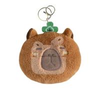 Peluche Capybara - Bolsa De Moneda Capybara, Linda Bolsa De Peluche Capybara Divertida | Bolsa De Monedas Pequeñas Multifuncional, Adorable Porta Llavero Clínico Para Llavero, Verde, Fare riferimento