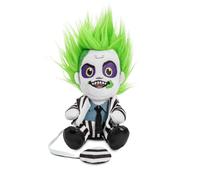 Peluche coleccionable de la pel cula Kidrobot Beetlejuice con licencia oficial - 19 cm. Phunny Plush Beetlejuice (1988) con traje a rayas en los