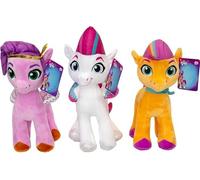 Peluche compatible con My Little Pony, 30 cm - Sunny Starscout, Izzy Moonbow, Pipp Petals, Zipp Storm, Hitch Trailblazer y Misty Brightdawn - Paquete de 3 o individualmente a elegir
