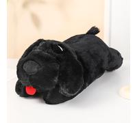 Peluche con Latido de Cachorro, Juguete de Entrenamiento de Mascotas y Alivio de Ansiedad, Juguete Calmante para Dormir de Mascotas para Perros y Gatos Intel Black Puppy + Heartbeat Box + Heating Pad