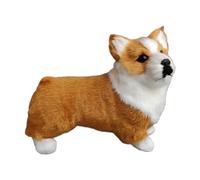Peluche con perro - Encantadora figura de peluche, forma de muñeca suave, dulce compañero de estilo de mascota, complemento estético cálido para salón, dormitorio, cocina, oficina,