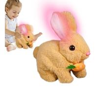 Peluche conejito musical - Juguete de conejo cantando, muñeca con orejas aleteando | Grabación de voz mímica Peluche animal para niños pequeños Diversión diaria