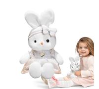 Peluche conejito relleno,Conejo relleno | Peluche de conejo de 16 pulgadas - Juguetes de peluche de compañía, peluche de animales con bandas para la cabeza, almohada de peluche en forma de c