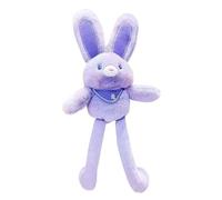Peluche conejo de Pascua - lindo de 11 pulgadas Conejo pull-up para tirar, colgante de peluche suave, colgante para llaves o bolso, artículo hecho a mano y relajante | Recomendado c