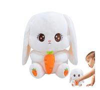Peluche Conejo | Muñeca abrazable 30 cm Decorativo Dulce | Suave Conejo con Orejas Grandes en Forma de Zanahoria Juguete Mimoso - Para Niños Coleccionistas Cumpleaños Casa Dormitorio Com