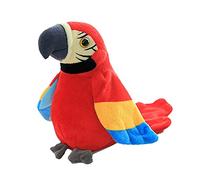 ＡＷＨＡＯ Peluche de 22 Cm, Muñeco de Peluche de Pájaro de Simulación, Habla en Rojo