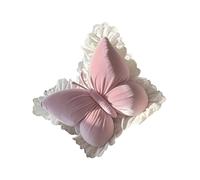 Peluche de - Almohada Decorativa 45x40 cm, cojín de Terciopelo, diseño de Animal Suave con Borde de Encaje, Elegantes peldaños | Decoración de Dormitorio Lindo para sofá, Cama y sofá, Regalo