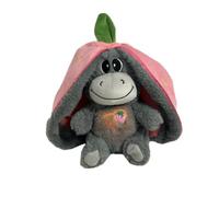 Peluche de burro respiratorio - Juguete de almohada de peluche animal lindo, compañero animado suave | relajante ayuda al sueño con 4 modos de respiración, amigo Aprendizaje temprano confortabl