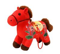 Peluche De Caballo - De Muñeca Suave De Mascota China 2026, Linda Figura De Animal, Decoración De Celebración, Juguete Con Dije De Exhibición De Felpa Para Festivales | Decoración De Celebració