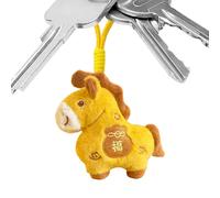 Peluche de caballo de peluche | Lindo colgante de muñeca de recuerdo | Diseño de animales chinos con cordón - para mochila, bolso, cumpleaños, Navidad, de primavera, , decoración del
