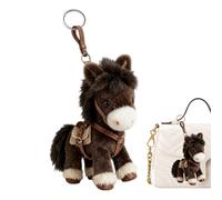 Peluche De Caballo - Llavero Portátil Bonito Y Suave De 18 Centímetros - Juguetes De Peluche Caballo Lindo Muñeca Llavero | Para Bolso, Cartera, Monedero, Mochila, Cumpleaños, Año Nuevo, Y Fiesta De