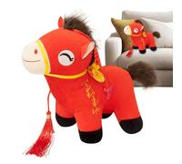 Peluche de caballo relleno - Muñeca de animales suave, linda mascota de caballo | 9,8 pulgadas - regalo de recuerdo de viaje para niñas, niños pequeños, habitación de niños, accesorio para amantes de