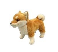 Peluche De Cachorro Shiba Inu Algodón PP Simulación, Juguete Suave Y Lindo for Educación Temprana, Regalo for Decoración del Hogar(Brown)