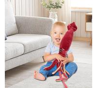 Peluche de Calamar Rojo Genérico - Animal de Peluche De Calamar | Juguete de Peluche DeCalmar Gigante, Animal Peluche Lindo Del Océano, Decoración Suave Almohada Docéano para la Fiesta