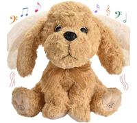 Peluche de canto interactivo - Perro de peluche que graba y repite tus palabras, 8 canciones, movimientos de cabeza y orejas, cumpleaños para niños pequeños de 3, 4, 5 y 6 años (25 cm)