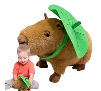 Peluche de Capibara - Muñeco De Peluche Relleno con Figura De Capibara | Muñeca De Abrazo Suave para Sofá Juguete Afectuoso para Consuelo Y Compañía