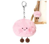 Peluche de Cerebro Relleno, Llavero de Peluche de Cerebro | Muñeco de Peluche - Juguete para aliviar el estrés con Bola Cerebral, Juguete de Peluche magnético, Divertido Llavero de Peluche para