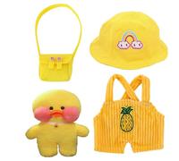 Peluche de con ropa - adorable juguete en piezas de disfraz extraíbles | Dolca de personajes esponjosos, compañero relleno de inspiración de dibujos animados para niños Creative Playtime Room Co