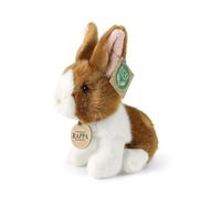Peluche de Conejo Blanco y marrón, 16 cm, Respetuoso con el Medio Ambiente