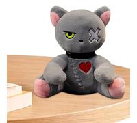 Peluche de conejo de Halloween - Regalos de muñecas góticas espeluznantes | Pluche de conejito encantador y abrazable suave | Terrible juguete de peluce de conejo de Pascua para Halloween, Pascua, N