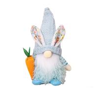 Peluche de conejo de Pascua, 28 cm, de pie, diseño sin rostros (hombre)