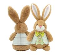Peluche de conejo de peluche - conejo lindo de 12,59 pulgadas | Lappin de peluche sentado, peluch para niña, niño, cesta de Pascua, San Valentín, regalos de de cumpleaños y decoración de