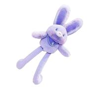 Peluche de conejo Pull-Up - Peluche corto 30x10x5cm | llavero de conejo con orejas intercambiables, patas móviles, interactivo | Conejo de Pascua colgante bolsa accesorio clave