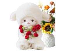Peluche De Cordero Bebé 30 centímetros Muñeca de Peluche Lindo, Abrazable y