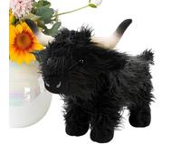 Peluche de de las tierras altas, 35 cm, decoración del hogar realista, de las tierras altas escocesas, para y niñas, como decoración para dormitorio, sala de juegos, zona de juegos infantil