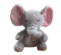 Peluche de Elefante | Muñeca Suave Que Incluye Un Movimiento De Respiración Realista - Juego Musical de Peluche Elefante - para Mujeres, Niños, Niñas, Chicos, Chicas, Relajación, Confort y la Hora de