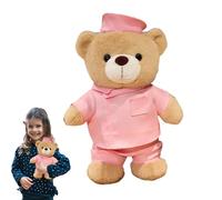 Peluche de enfermería - Oso de tela suave para amar - Cojín para niños, idea de regalo para bebé, niña, habitación infantil, dormitorio, Navidad, Halloween, oficina, escritorio familiar