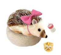 Peluche de Erizo,Decoración De Erizo De 13 cm | Muñeco De Silicona con Almohadilla para Dormir para Juegos, Viajes Y Cuidados En Casa
