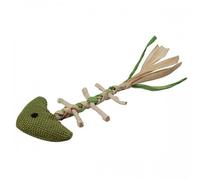 Peluche de espina de pescado para gatos color Verde