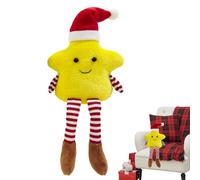 Peluche de estrella - Diseño suave en forma de árbol de Navidad, juguete de peluche decorativo de piernas largas, cómodo felpudo con temática navideña, decoración de habitación | Encantador
