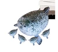 Peluche de foca | Juguete suave redondo decoración para habitación | Muñeca animal suave para abrazar, para niños y niñas guardería sala de juegos casa escritorio sofá regalo cumpleaños Navidad